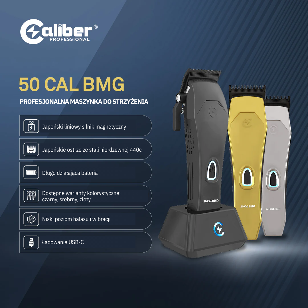 Caliber .50 Cal BMG Maszynka profesjonalna do strzyżenia włosów