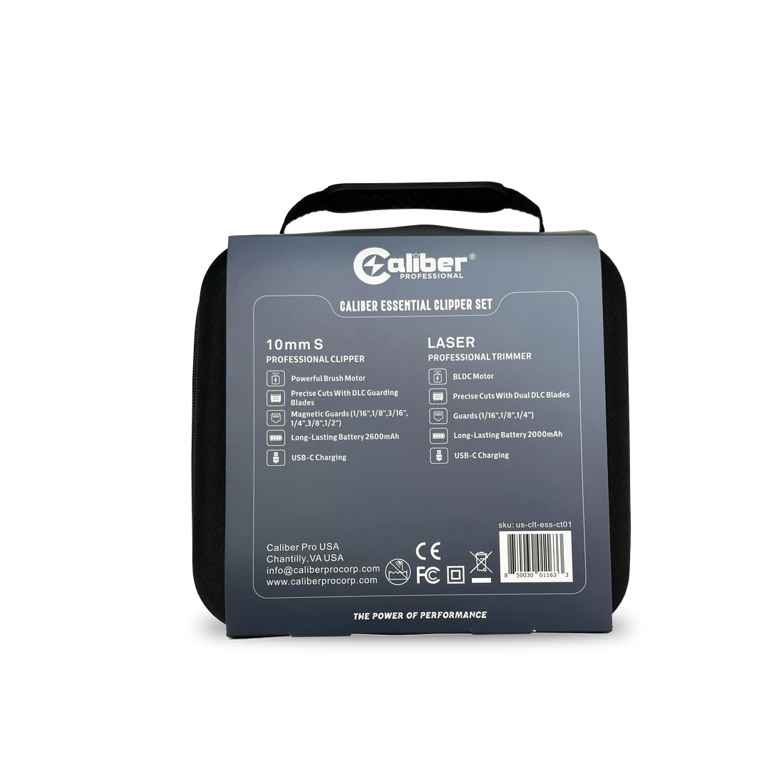 Zestaw Caliber 10mm S and Laser Trimmer Essential Clipper Trimmer Duo Set