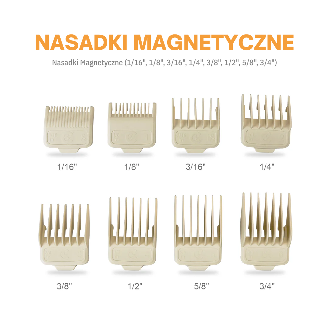 Magnetyczne nasadki do maszynek do strzyżenia włosów Caliber Performance