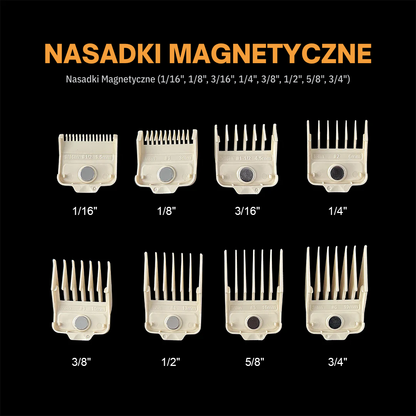 Magnetyczne nasadki do maszynek do strzyżenia włosów Caliber Performance