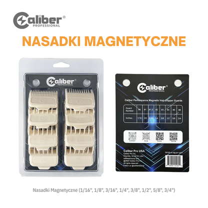 Magnetyczne nasadki do maszynek do strzyżenia włosów Caliber Performance