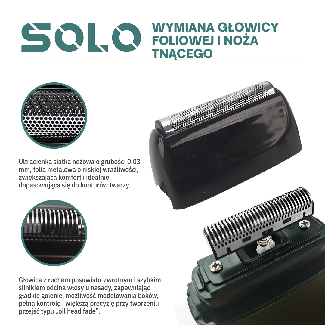 Caliber SOLO Wymienna folia i ostrze