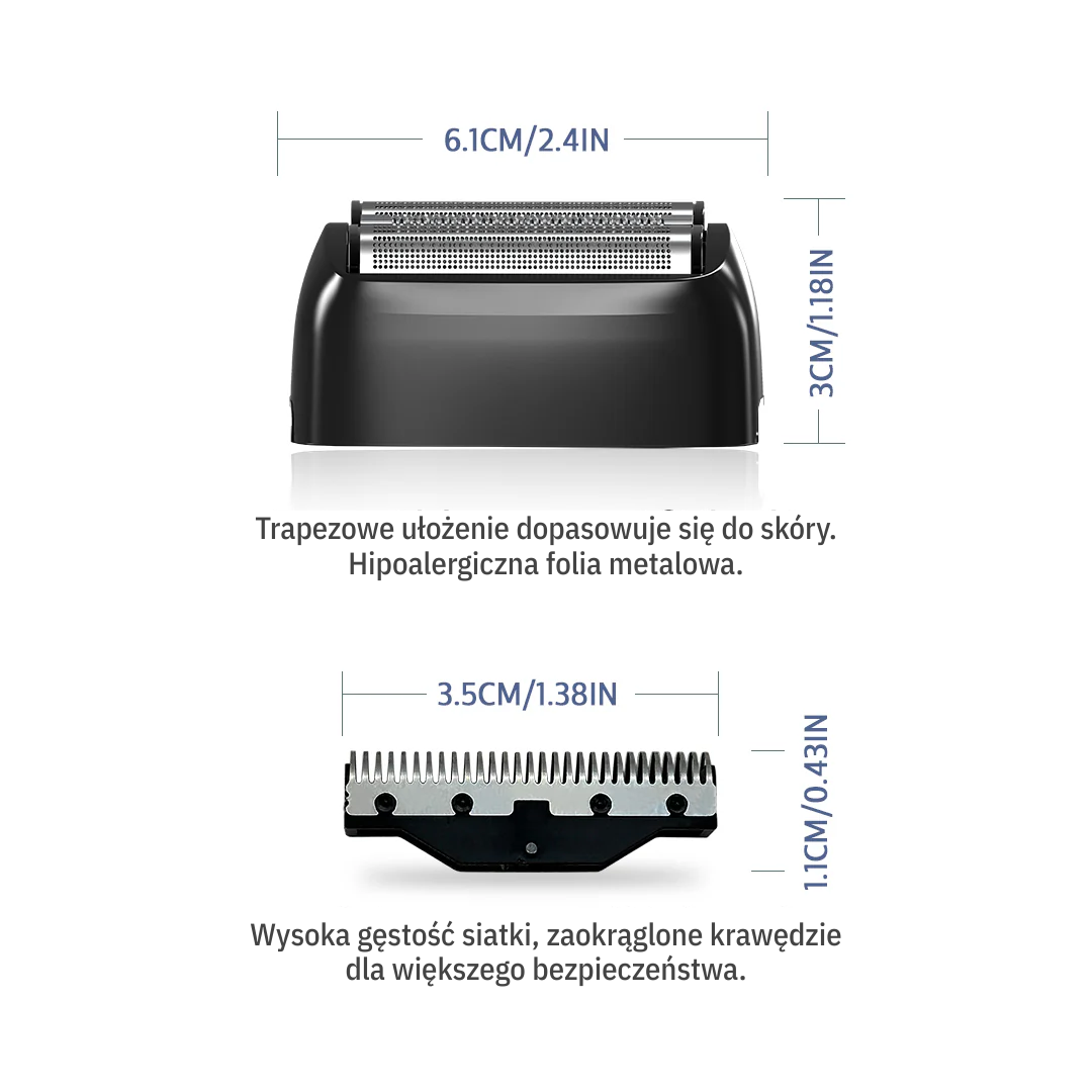 Caliber MOAB Shaver Głowica i ostrza zamienne